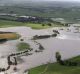 Flooded paddocks along the Drysdale Creek, north of Warrnambool, earlier this month.