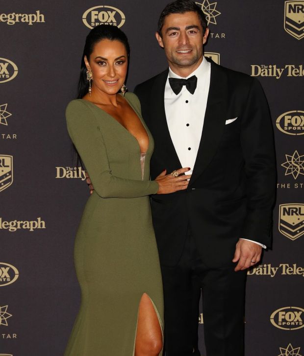 Terry Biviano and Anthony Minichiello at the 2016 Dally M Awards.