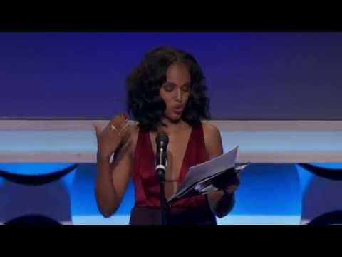 Kerry Washington accepts the Vanguard Award at the #glaadawards