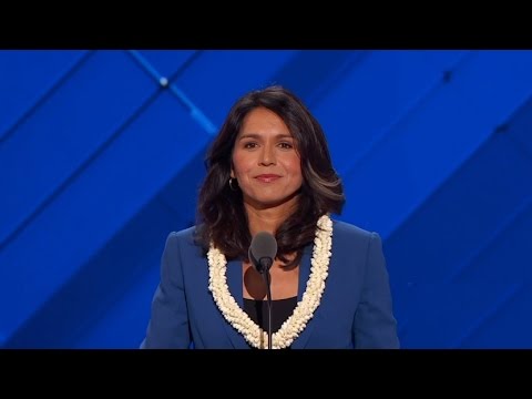 Tulsi Gabbard Nominates Bernie Sanders To Be President Of The USA - Beautiful! DNC Speech