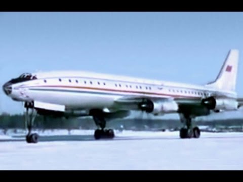 Aeroflot Tupolev Tu-114 Rossiya Promo Film - 1958