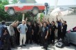 Employees at the Zarfati Garage in Mishur Adumim vote to strike on July 22, 2014. (Photo courtesy of Maan workers union)