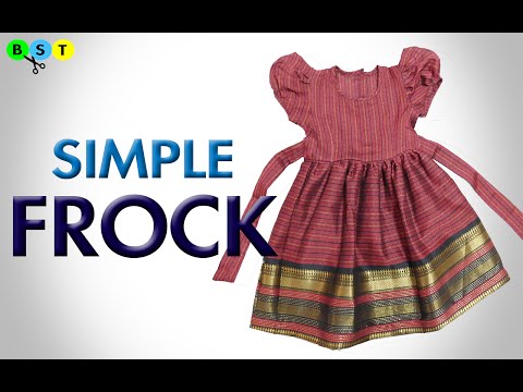 Simple Frock- Cutting and Stitching