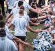 NSW NRL Cronulla Sharks players meet and greet fans at Southern Cross Group Stadium, Cronulla. 27th September 2016, ...