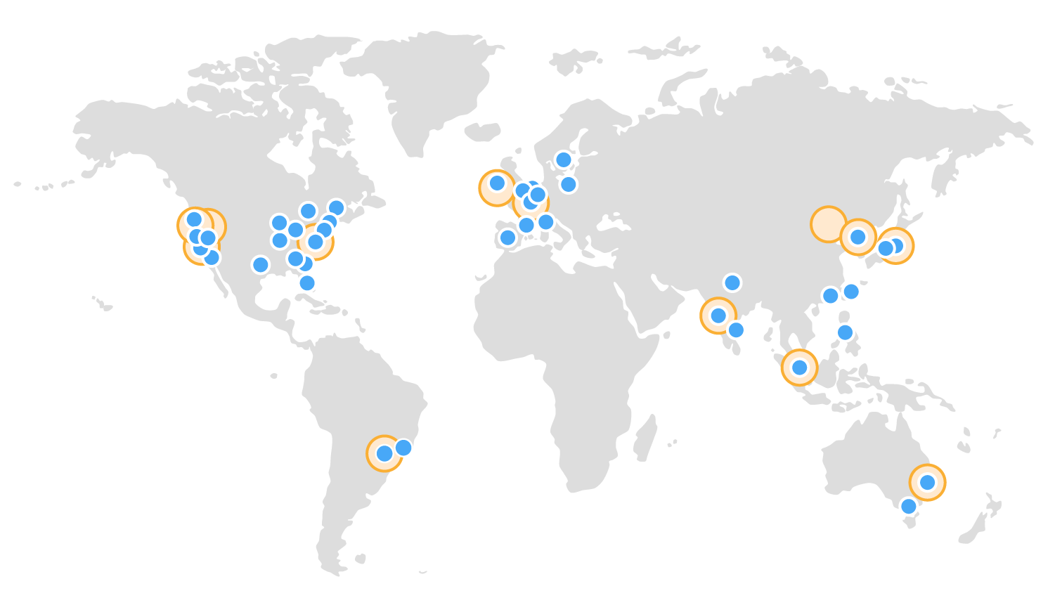 Réseau de cloud mondial d'AWS