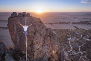 "Sometimes I'll abseil off the edge of a cliff just to get the angle of the shot I'm after."