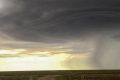 The storm passing through Woomera in SA's north on Wednesday.