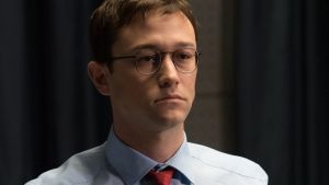 Joseph Gordon-Levitt as Edward Snowden in the film Snowden.