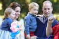 Catherine, Duchess of Cambridge, Princess Charlotte of Cambridge and Prince George of Cambridge, Prince William, Duke of ...