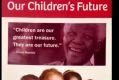 Detail from the Children's Future leaflets that feature anti-apartheid icon Nelson Mandela.