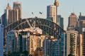SYDNEY, AUSTRALIA - JULY 15:  <The French flag on the Sydney Harbour Bridge> on July 15, 2016 in Sydney, Australia.  ...