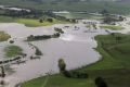 Flooded paddocks along the Drysdale Creek, north of Warrnambool, earlier this month.