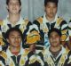 Young guns: Gerard Beale (back left) and Ricky Leutele (front centre) during their junior days at Logan Brothers.