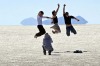 The salt flats are a major tourist attraction in Bolivia, with around 60 thousand tourists visiting them every year.