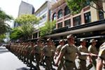 "Brisbane welcomed home more than 1000 troops at the weekend from the local Seventh Combat Brigade, who returned from training Iraqi forces in the fight against IS.
Photo: Lisa Maree Williams"