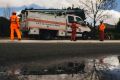 The SES outside a home in Downer in South Australia.