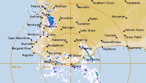 Dangerous weather began lashing the south west of WA on Saturday morning.