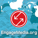 Sqaure button to link back to engagemedia.org