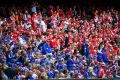 A Bulldogs fan had a heart attack as the final siren sounded.