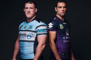 Guts and glory: Paul Gallen is chasing the kind of success that opposition skipper, Cameron Smith, has achieved with ...