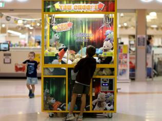 Child trapped in machine