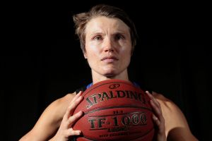 Jess Bibby is swapping the basketball court for the footy field.