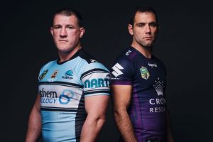 Guts and glory: Paul Gallen is chasing the kind of success that opposition skipper, Cameron Smith, has achieved with ...