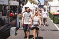 Crowds have begun to gather for the Caxton Street Festival.