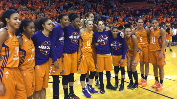 Tearful goodbye: Penny Taylor said goodbye to the WNBA after the Phoenix Mercury were bundled out in the semi-finals.