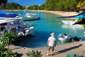 The idyllic beach at Grand Bay.