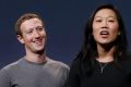 Mark Zuckerberg and his wife, Priscilla Chan, as they prepared for their speech on Wednesday announcing their new goal: ...