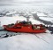 Aurora Australis in the ice.