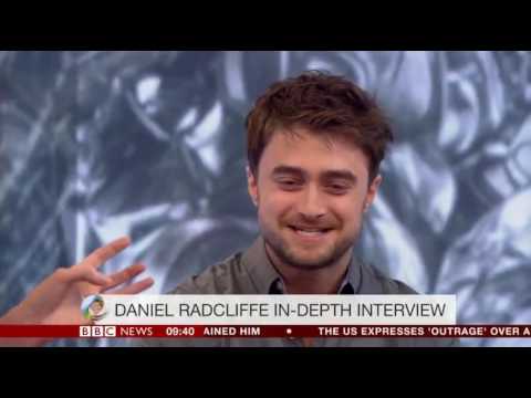 Daniel Radcliffe star of Harry Potter and now 20 more films gives a major interview on the BBC