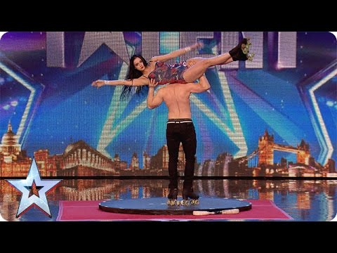 Roller skaters Billy and Emily are wheelie good! | Audition Week 1 | Britain's Got Talent 2015