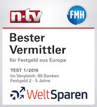 WeltSparen Bester Vermittler 2016