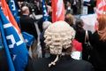 MELBOURNE, AUSTRALIA - MAY 17: Legal professionals from across the state are seen at a Rally For Legal Aid fundraiser ...