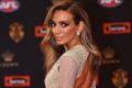 MELBOURNE, AUSTRALIA - SEPTEMBER 26: Nadia Bartel poses on the red carpet ahead of the 2016 AFL Brownlow Medal count at ...