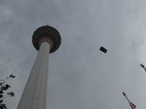 KL Tower International Base Jump Malaysia 2010, Kuala Lumpur, Malaysia.