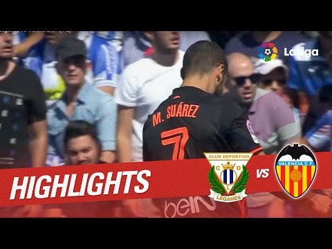 Resumen de CD Leganés vs Valencia CF (1-2)