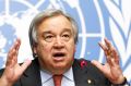 Antonio Guterres, the next UN chief, pretends he is Tom Boyd going for a mark.