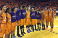 Tearful goodbye: Penny Taylor said goodbye to the WNBA after the Phoenix Mercury were bundled out in the semi-finals.