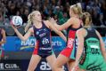 Jo Weston of the Vixens passes the ball during Melbourne's 60-55 win over the Fever at Hisense Arena.