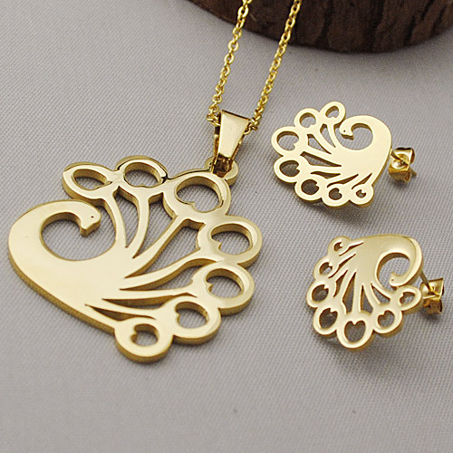 Lovely-Women-Gold-Silver-Peacock-Jewellery-Set-Animal-Stud-Earrings-Pendant-Necklace-Party-Jewelry-2014-Fashion