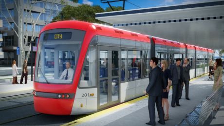 An artist's impression of the proposed Capital Metro light rail: The government has given detailed consideration to ...