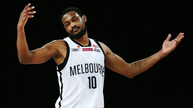 Ramone Moore of Melbourne reacts during the loss in Aukland.