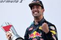 Ricciardo takes his first Formula One race trophy in Malaysia.