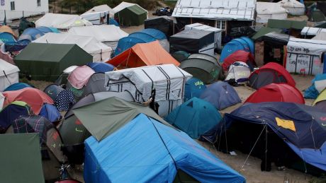 The 'Jungle' migrant camp in Calais.