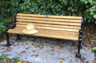 A bench placed at Pukekura Park in 2015 is a memorial to the Rilkoff twins Fred and John.