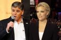 Fox presenters Sean Hannity, left, and Megyn Kelly have traded barbs over the election.