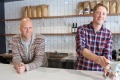 Owners Jacob Hoffmeyer and Ben Pigram in new Braddon cafe Rye on Lonsdale Street.